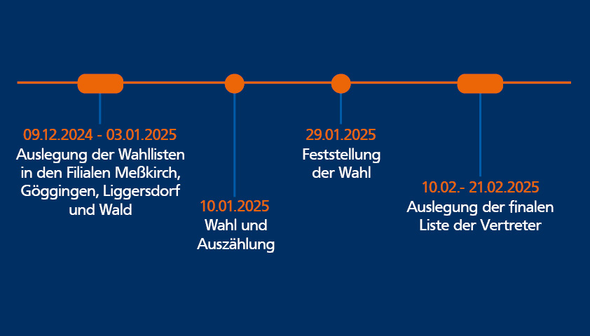 Zeitplan und Ablauf der Vertreterwahlen Zeitplan und Ablauf der Vertreterwahlen
